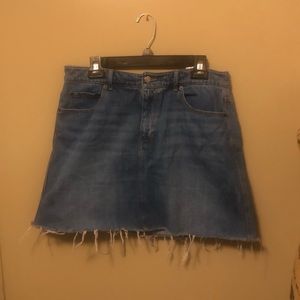 Denim mini skirt
